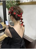 フルバング レッドブラウン 似合わせカット カルマパーマ