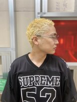 メリケンバーバーショップ トーキョー(MERICAN BARBERSHOP TYO)&nbsp;ハイライト/マッシュパーマ/ウルフ/アッシュブラック256