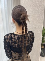 リリー(Lilley)&nbsp;くすみベージュ×姫カットレイヤー×韓国風巻き【ayana】