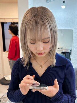 ミーム 原宿 表参道(meme) ダブルカラーハイトーンカラーケアブリーチインナーカラー#原宿