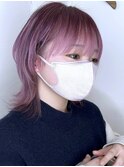 ラベンダーピンク×ブリーチ3回