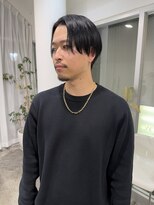 ジーナ オモテサンドウ(XENA)&nbsp;ブルーブラック×メンズヘア