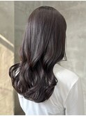 オリーブグレージュ、ブリーチなし、ワンホンヘア
