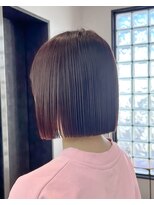 ロンドシエル 横浜(Lond ciel)&nbsp;イメチェン外ハネボブ美髪ワイドバングミディアムレイヤーカット