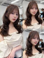 ハピネス 梅田茶屋町店(HAPPINESS)&nbsp;韓国風/レイヤーカット/顔周り/顔まわり/髪質改善/ベージュ