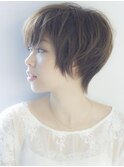 マッシュショートヘア◎フェザーショート髪質改善くすみベージュ