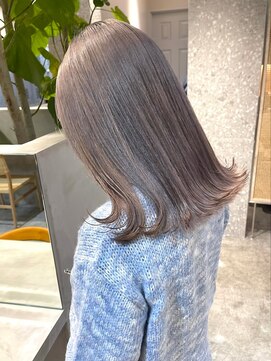 リムレスバイサンク 万代 新潟駅(LIMLESS by cinq) ラベンダーベージュミルクティーベージュカラーブリーチ力ラー