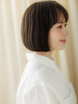 カバーヘアアンドスパ ブリス 浦和(COVER HAIR&SPA bliss) シースルーバング艶感ストレート美髪前下がりAラインボブY浦和