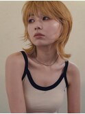 Hair by ryu【ブロンド　マレットヘア　ウルフカット】
