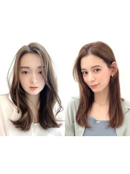 【カット＋ケアカラー＋最上級Tｒ 8,800円】大人可愛い×似合わせカット◎扱いやすいシルエットを実現