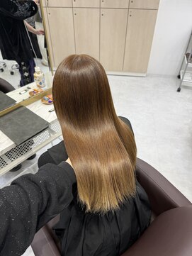アイズ 横浜(IS) 【HARUNA指名限定】ハニーベージュ/ダブルカラー/横浜美容室