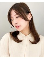 アグノス 青山(Agnos)&nbsp;サイドバングボブ愛されくせ毛風カールダークアッシュ