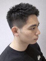 キリ 逗子(kiri) 東逗子葉山スパイキーショートツーブロックメンズカット眉毛m11