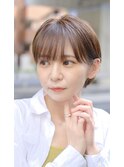 【小顔に見えるマッシュショート】