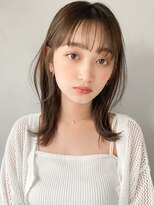 リヤン 表参道(lyann)&nbsp;イメチェン前髪ピンクベージュ外ハネボブa