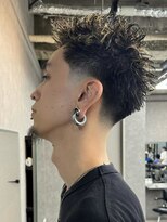 エルマーク メンズパーマ 心斎橋(L-MARK)&nbsp;スパイキーショート/アップバング/ツーブロック/メンズ