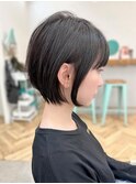 ひし形レイヤーボブくびれショート顔周りカット◎20代～50代