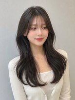 コタ 水戸(COHTA) 韓国風レイヤーロング×ダークグレージュ