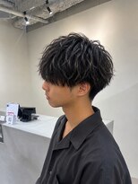 ユニ 江坂(Uni.)&nbsp;ツイストスパイラルパーマ　メンズマッシュ　マッシュパーマ