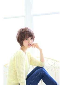 ヘアーメイク ブランニュー 東生駒店(hair make Brand new) 【ハイライトカラー】ランダムパーマ+マッシュヘア