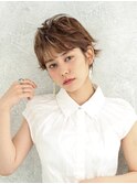 ニュアンス変わる3Dカラーの大人外ハネショートレイヤーボブ☆