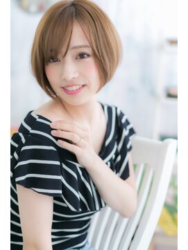 ミック 日暮里店(miq) コンパクトフォルム◎ツヤ感小顔ボブ