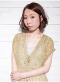 ナチュラル前下がりボブ/前下りボブ/ボブショート