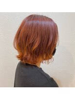 レンク(LENC)&nbsp;オレンジカラー×ブリーチカラー×アリサ