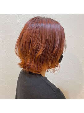 レンク(LENC) オレンジカラー×ブリーチカラー×アリサ