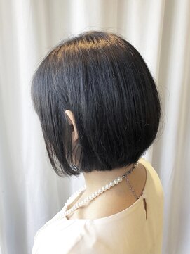デイジー インデックスヘア 大島店(DAISY index hair) ミニボブ_ボブルフクールショートピンクベージュ ワンレンボブ