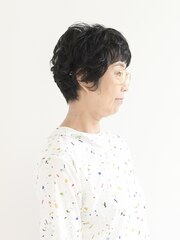 【えがお美容室】50代60代に人気◎前髪短めショートスタイル