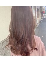 ルリアンヘアーメイク(le Lien hair make) 透明感ピンクベージュ×ナチュラルロング