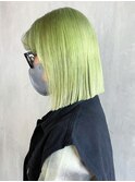 切りっぱなしボブ_チェリーブラウンフェミニンロング_ba402651