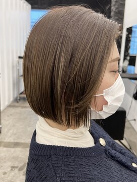 ココ 本八幡(KOKO) ★デザインカラー/レイヤーカット/ウェットヘアオリーブベージュ