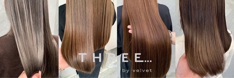 スリーバイベルベット(THREE...by velvet)のサロンヘッダー