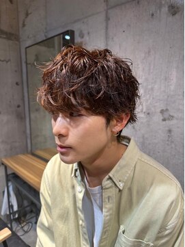 キュー(Cue_) 無造作マッシュ×メンズパーマ