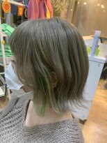 カットハウス美人館 オリーブベージュ*アクセントカラー*