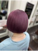 くすみピンクボブ