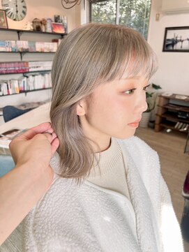 マイ ヘア デザイン 岡崎(MY hair design) 切りっぱなしボブ/エアリーロング/美髪/ピンクブラウン/岡崎