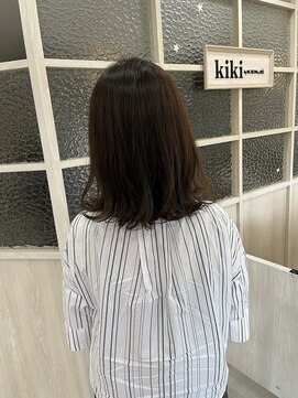 キキ(kiki by KENJE) 切りっぱなしミディアムレイヤー