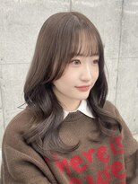 エヌアイ オモテサンドウ(ni omotesando)&nbsp;韓国くびれ巻き/顔まわりカット/明るめベージュカラー　上野