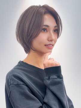 エルヘアメゾン(el. hair maison) 20代30代40代大人綺麗ママさんショート☆ラベンダーショートボブ