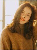 黒髪/グレーベージュ/レイヤーロング/酸性ストレート/髪質改善