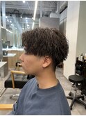 波巻きツイストスパイラルパーマ/フェザーパーマ/眉毛/メンズ