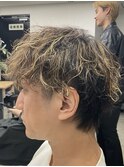 スパイキーショート/ニュアンスパーマ/韓国マッシュ/men's 