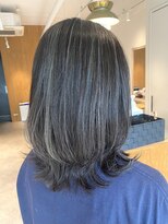 トリート 妙典店(TREAT)&nbsp;コントラストハイライト×アッシュグレー＿TREAT妙典