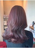 ブリーチなし暖色系カラー/カシス【cher西宮北口：MAYA】