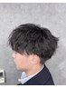 メンズカット+シャドウパーマ