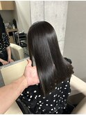 グレージュカラー×縮毛矯正