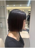 切りっぱなしボブ